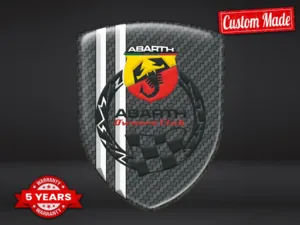 Fiat Abarth Autocollant Bombé Look Premium Étiquettes Véhicule